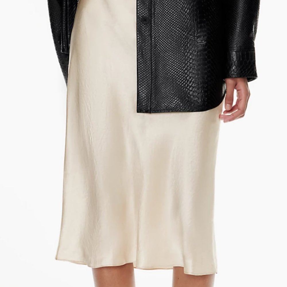 Babaton Silk Midi Skirt